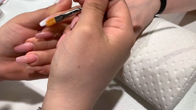 Ombre GEL nails pink & white (without sponge ) Babyboomer ?? Ομπρέ με Τζέλ ? смотреть онлайн