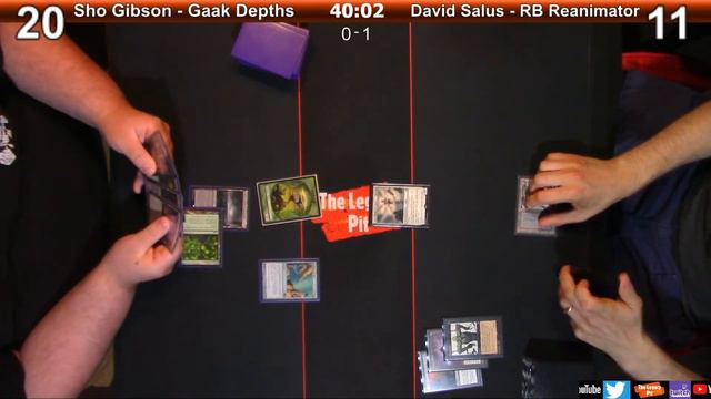 MTG - Legacy: HoGaak Depths (Sho Gibson) vs BR ReAnimator (David Salus) смотреть онлайн
