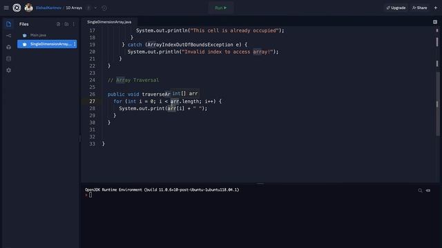 How to Traverse Array in Java? смотреть онлайн
