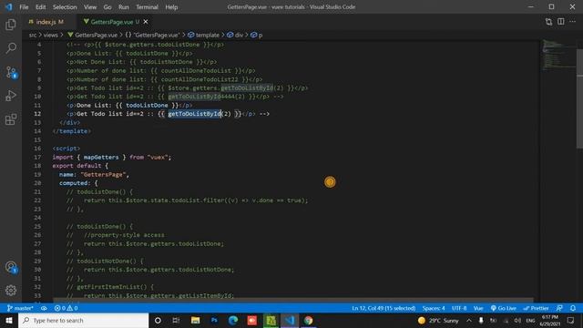 mapGetters Helper in Vuex #vuex #vue_js смотреть онлайн