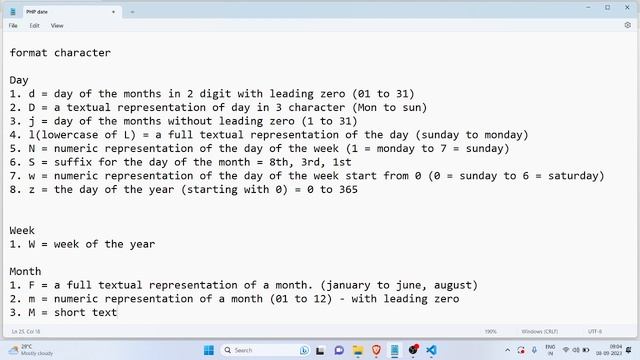 php & mysqli in hindi - Php date and its format string - part 18 смотреть онлайн
