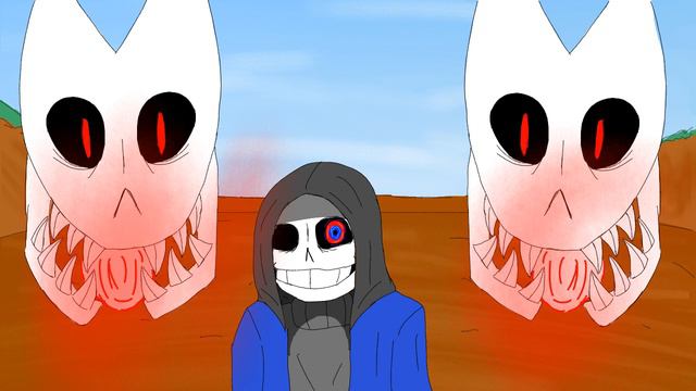 Dust Adventure 1.1:Glitchtale (Dust!Sans Vs Chara, Gaster, Sans) 1/2