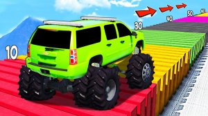 КАК ДАЛЕКО ПО КОЧКАМ ПРОЕДЕТ ОГРОМНЫЙ РУССКИЙ БИГФУТ В ГТА 5! РУССКИЕ ДОРОГИ В GTA ONLINE!