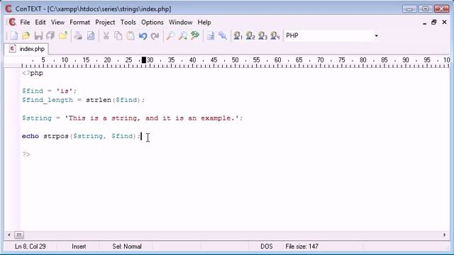 Beginner PHP Tutorial 48 String Functions String Position Part 1 смотреть онлайн