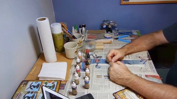 Miniature Painting - Painting: Gunslinger & Saloon Girl - Shadows of Brimstone