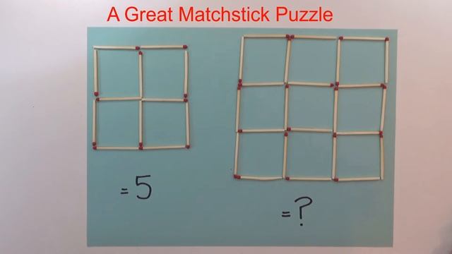 How to Solve the Match Stick Puzzles, 4 boxes = 5 & 9 boxes = ? - Step by Step, Detailed Solution смотреть онлайн
