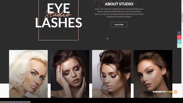 Eyora Eyelash Extension and Lash Lift WordPress Theme volume lashes flat lashes Build Website смотреть онлайн