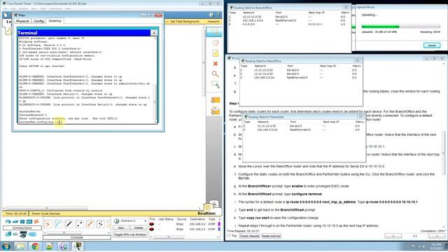 6.1.1 configure default and static routes смотреть онлайн