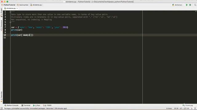 Learn Python 3 From Scratch - Working With Dictionary смотреть онлайн