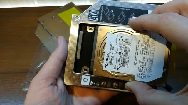 Второй жесткий диск в ноутбук. Second HDD in laptop. смотреть онлайн