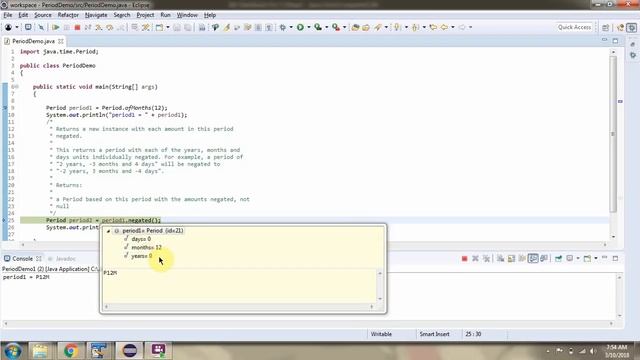 How to use negated method of Period Class? | Java 8 Date and Time смотреть онлайн