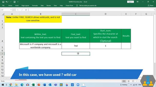 SEARCH function in Excel to find one text value within another (not case-sensitive) смотреть онлайн