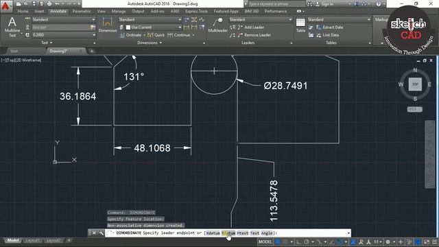 AutoCAD dimensions tutorial in Tamil sketch cad смотреть онлайн