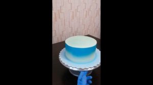 Покраска торта с помощью аэрографа