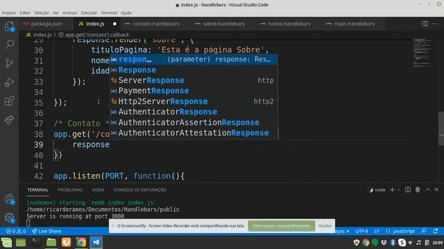 Aula 07 - Handlebars (Parte 03) смотреть онлайн