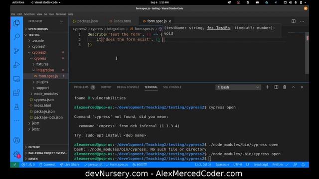 AM Coder - Testing with Cypress #1 - Setup and Basics смотреть онлайн