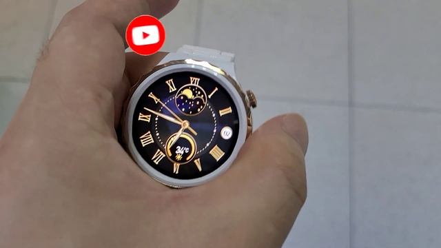 Is it Huawei Watch GT3 Pro?Beautiful White Round Ceramic Watch смотреть онлайн