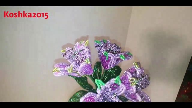 АЛЬСТРОМЕРИЯ из бисера Анонс к МК от Koshka2015 - цветы из бисера, бисероплетение DIY смотреть онлайн