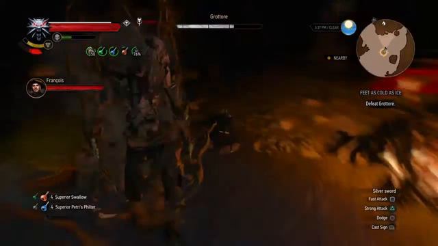 The Witcher 3: Wild Hunt Grottore Boss (Death March) смотреть онлайн