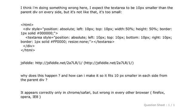 HTML : textarea inside div смотреть онлайн