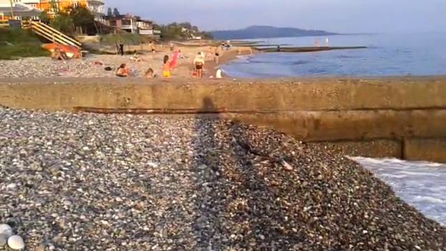 Абхазия Возле вокзала Новый Афон берег моря 1 смотреть онлайн