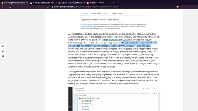 VSCode Jupyter Notebook with Python, R, Julia [Visual Studio Code] смотреть онлайн