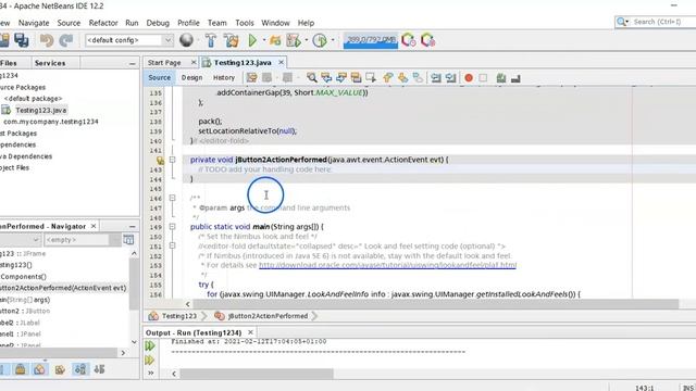 NetBeans 12 2 Win10 En enkel jFrame App смотреть онлайн