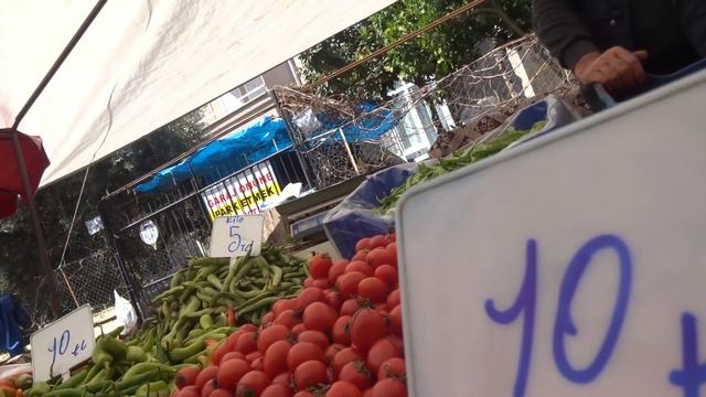 Аланья Рынок в Оба 18 марта понедельник Цены на овощи фрукты в Турции