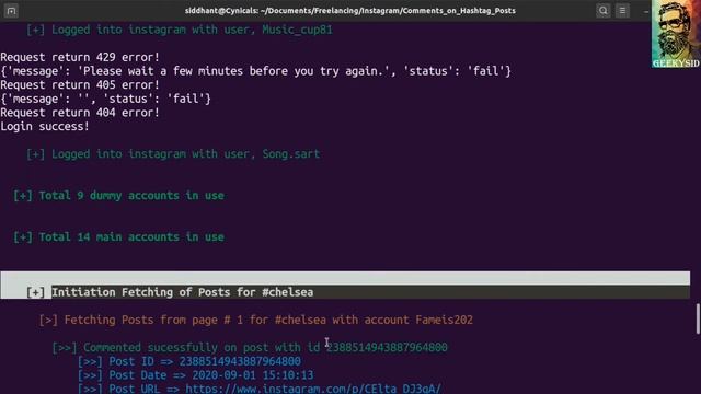 Instagram Bot - Comment on Hashtag Posts смотреть онлайн