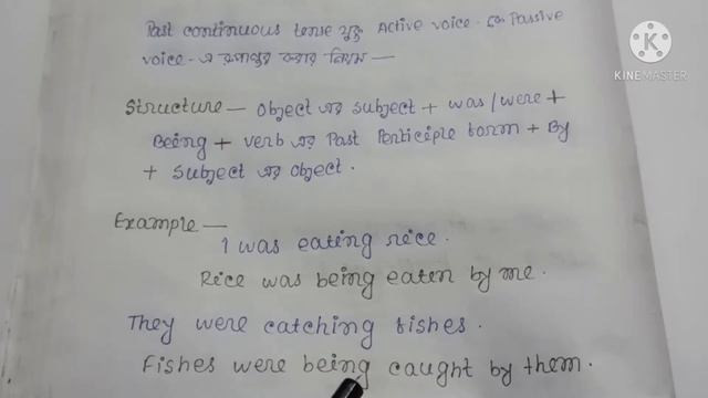voice change of past continuous tense l English grammar for beginners l смотреть онлайн