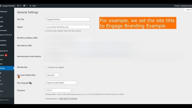 How to configure WordPress general settings смотреть онлайн
