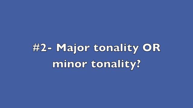 Major & Minor Tonality Determinations- #1 смотреть онлайн
