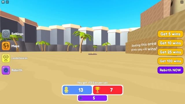 Roblox but every second you get +1 BIGGER смотреть онлайн