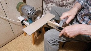 Заточка ножей на приспособлении для спусков Вариант 2.0