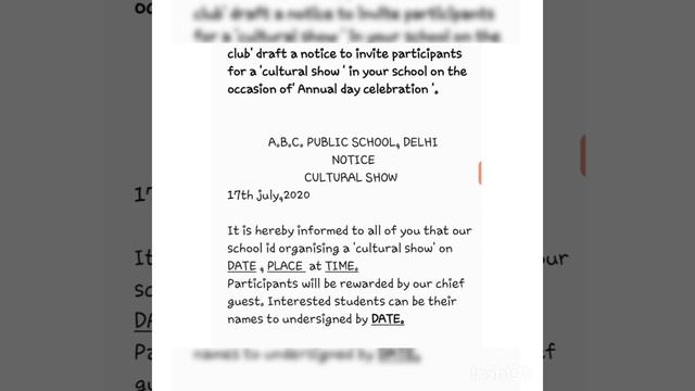 How to write a notice ? Notice writing смотреть онлайн