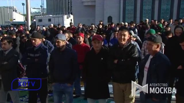 ПРАЗДНОВАНИЕ КУРБАН-БАЙРАМА В МОСКОВСКОЙ СОБОРНОЙ МЕЧЕТИ смотреть онлайн