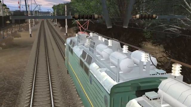 Поездка на товарном поезде ВЛ80С-994. Часть 8. Trainz Simulator 2012. смотреть онлайн