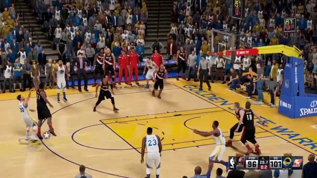 NBA 2K16 Game 64 Warriors @ Blazers 104/96 Oracle Arena , California смотреть онлайн