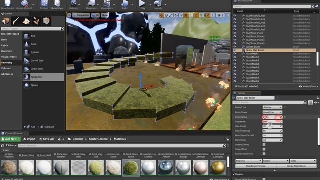 Редактируемая геометрия Ue 4/BSP браши