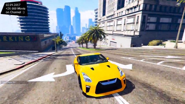 Nissan GTR 2017 Real Physics - GTA V TUNING / ? 4K / 60FPS ? GTX 1080 _REVIEW смотреть онлайн
