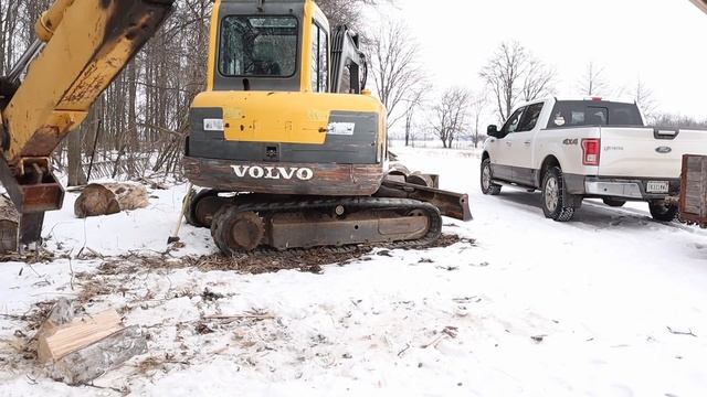 My Wood Splitter Doubles as a Backhoe! - Homemade DIY Wood Splitter Splits Large Rounds With Ease смотреть онлайн