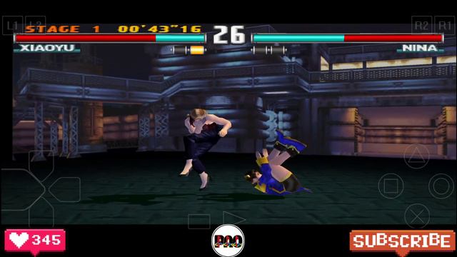 Tekken 3 PS1 || Xiaoyu vs Nina || K.O Stage 1 #playstation1 #tekken3 #nostalgia смотреть онлайн