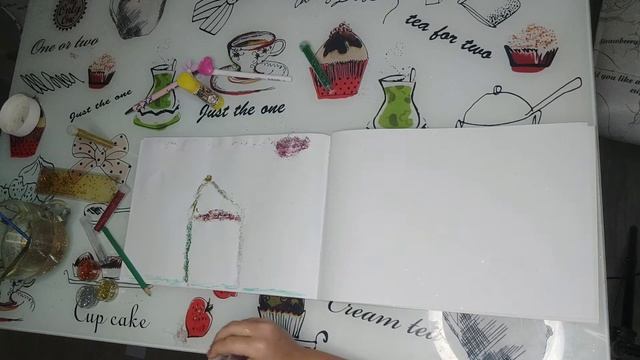 Как рисовать рисунки клеем и блёстками смотреть онлайн