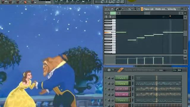 Beauty and the Beast (1991) - Virtual Violin Mood смотреть онлайн