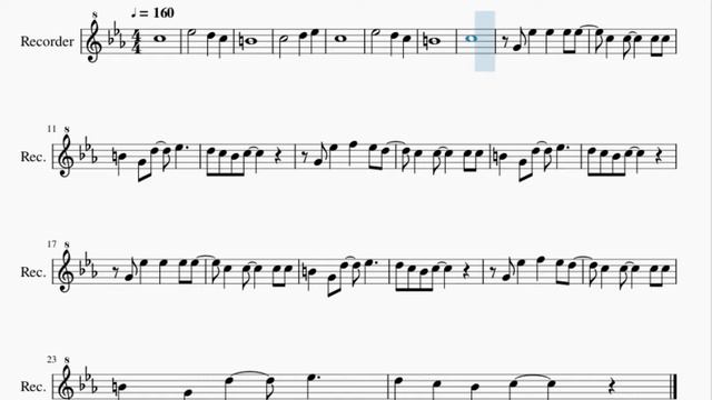 Recorder Sheet Music: How to play Gangsta's Paradise by Coolio ft LV смотреть онлайн
