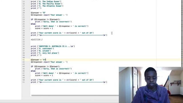 Python Quiz Game смотреть онлайн