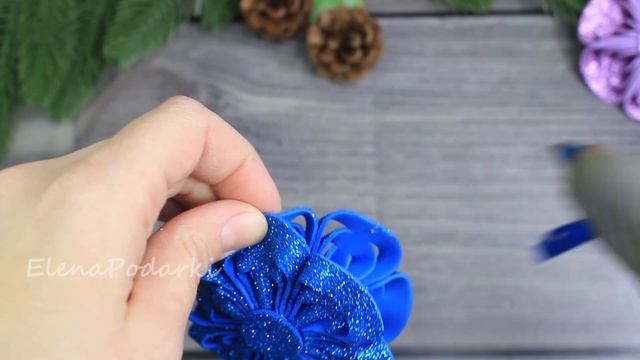 2 варианта новогодней игрушки ? DIY Christmas ornaments ? смотреть онлайн