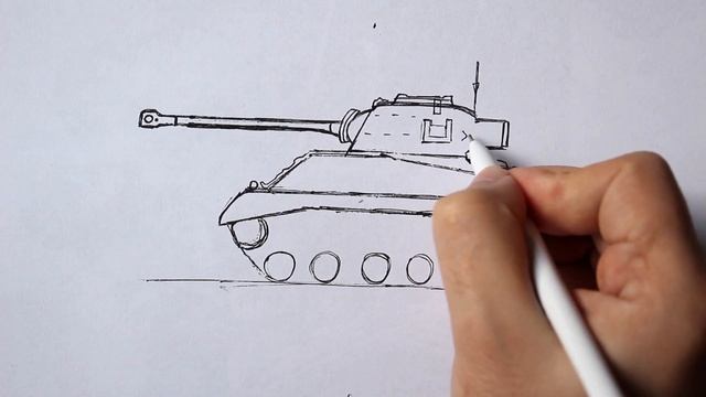 How To Draw A Sherman Tank Step By Step