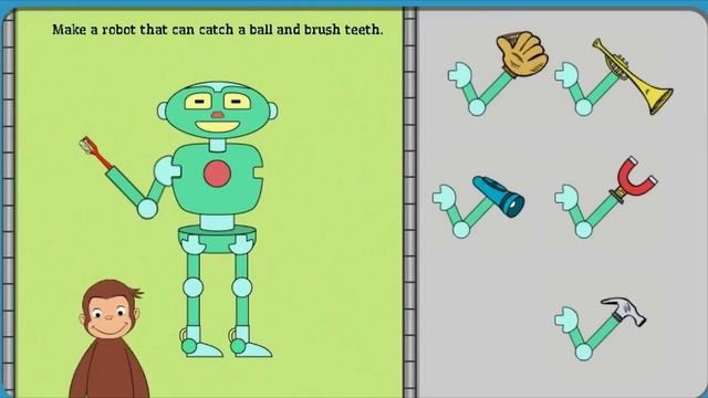 Curious George -Build a Bot - Curious George Games смотреть онлайн