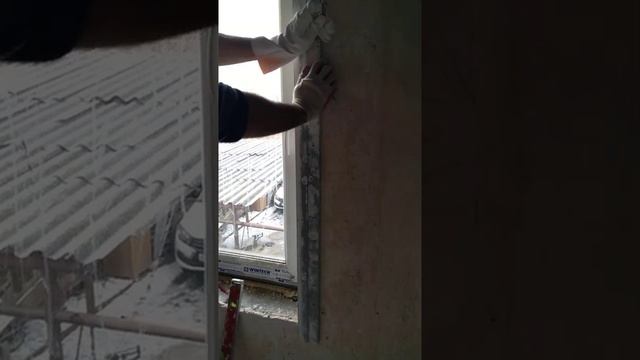 Штукатурка откосов быстрый способ. смотреть онлайн